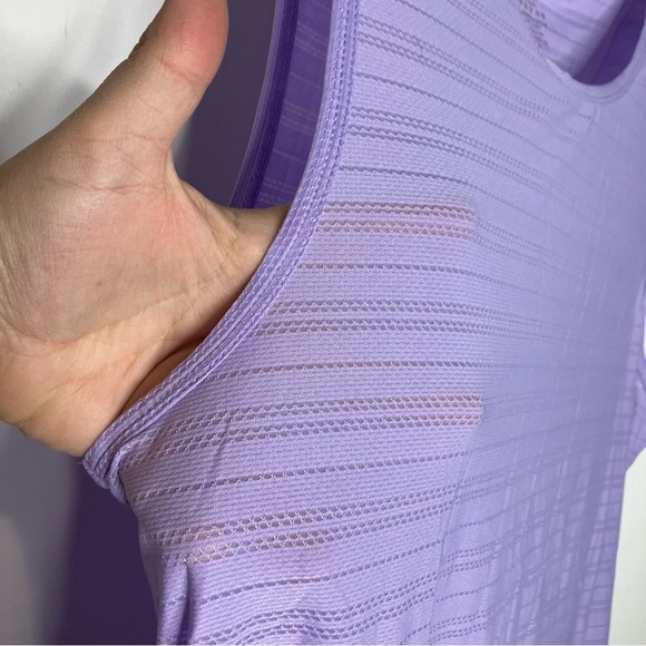 ZYIA Active lavender muscle tank top semi sheer women’s size XL activewear - Picture 4 of 6